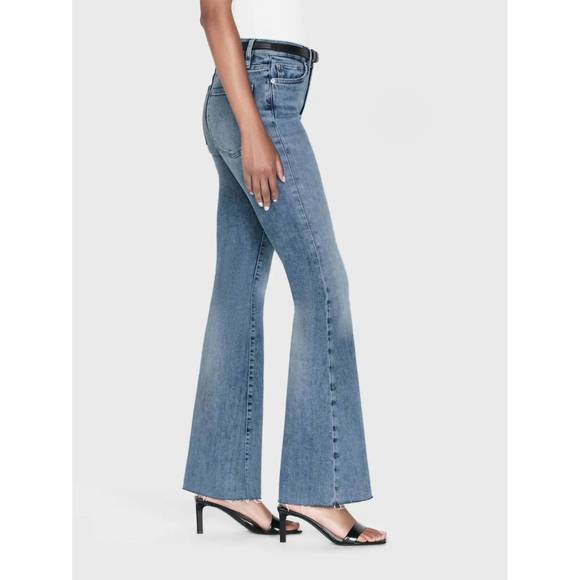 NEW FRAME le easy flare raw fray jean in whimsy - Picture 3 of 4